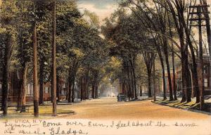 Utica New York Street Scene Historic Bldgs Antique Postcard K36392 