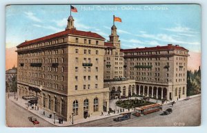 OAKLAND, CA ~ HOTEL OAKLAND Street Scene c1910s Cars Alameda County Postcard