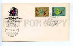 419003 Iceland 1965 year EUROPA CEPT First Day COVER
