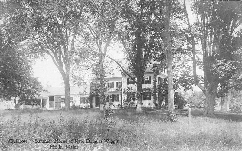 1920s Hollis Maine Quillcore Summer House Kate Douglas Wiggin RPPC 2056