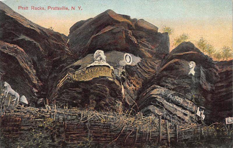 Pratt Rocks, Prattsville, New York, Early Postcard, Unused