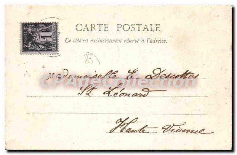 Old Postcard View Generale De Gueret