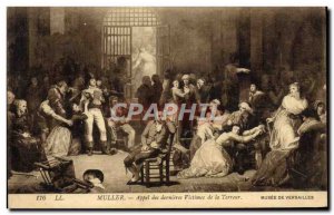 Old Postcard Muller Latest Call Of Victims Of Terror Versailles