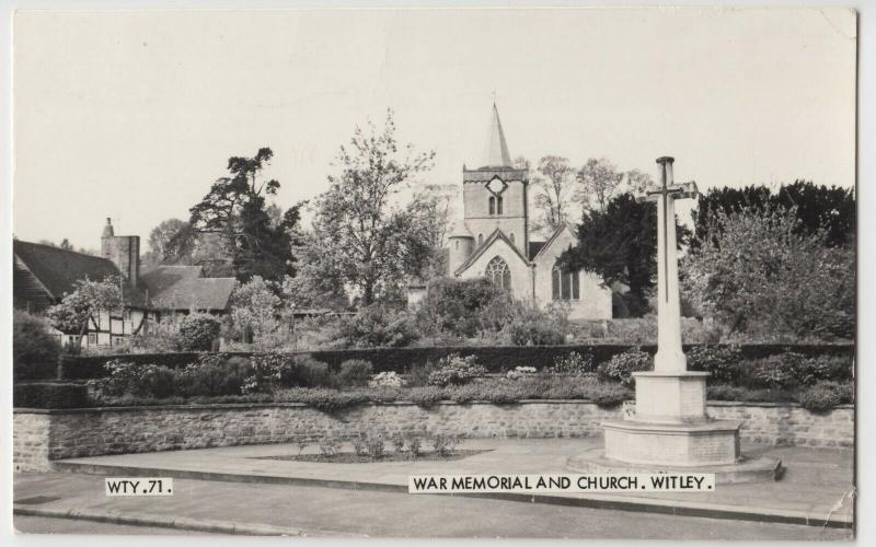 Surrey; War Memorialk & Church, Witley RP PPC, By Frith, 1970's