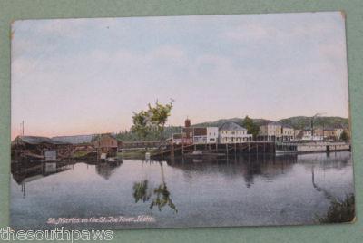 ID St. Maries on the St. Joe River; Idaho ca 1910 Postcar...