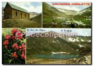 Postcard Modern Orcieres Merlette Refuge and Grand Lake Estaris