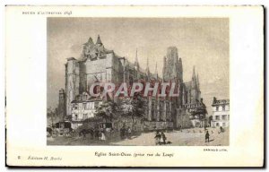 Rouen - Church Saint Ouen - Old Postcard