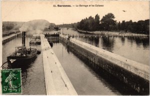 CPA Suresnes Le Barrage et les Ecluses (1315109)