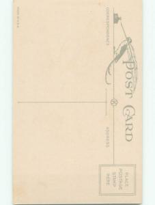 Divided-Back VALENTINE DAY SCENE Great Postcard W8019