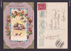 UNITED STATES, Postcard, Merry Christmas 1906