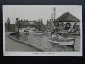 Norfolk GREAT YARMOUTH Boating Lake North Parade c1950s RP Postcard by Masons