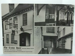 The Crown Hotel Downham Market Norfolk Vintage Multiview Postcard