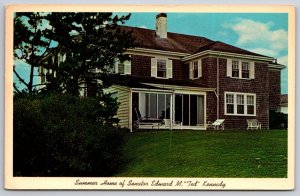 Ted Kennedy Summer House Cape Cod Massachusetts MA Chrome Postcard K11