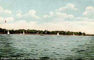 CT - Bridgeport. Sea Side Park from Water