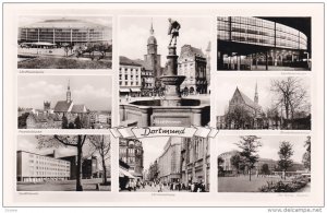 8-View postcard of DORTMUND, North Rine-Westphalia, Germany, 40-50s
