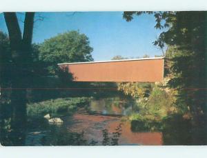 Unused Pre-1980 COVERED BRIDGE Dover New Hampshire NH t8252