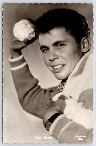 Munich Germany Native Rock and Roll Singer Peter Kraus~Conny &Peter RPPC 1950s