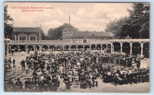 Cafe Chantant Rosherville Gardens KENT England Postcard