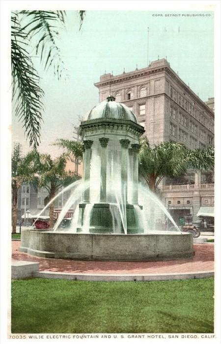 9233 CA San Diego   U.S. Grant Hotel and Wilde Electric Fountain