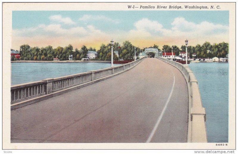 Pamilco River Bridge, Washington, North Carolina, 30-40s