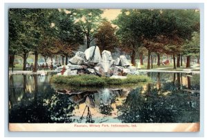 C.1907-10 Fountain, Millitary Park, Indianapolis, Ind. F76E