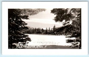 RPPC  VAL-DAVID, Quebec Canada ~ LA SAPINIERE HOTEL ca 1940s Postcard