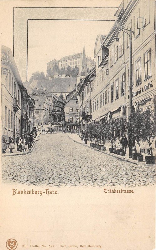 Blankenburg-Harz Germany c1910 Postcard Trankestrasse