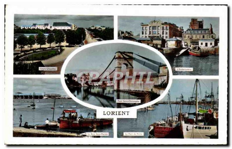 Postcard Modern Course Chazelles Lorient L & # 39embarcadere The submarine ba...