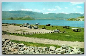 Dillon Montana~Public Campground Scene @ Hap Hawkins Reservoir~Vintage Postcard