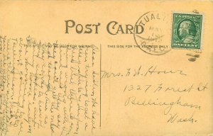 c1910 Sepia Tone Postcard; Town View Newberg OR Yamhill County posted