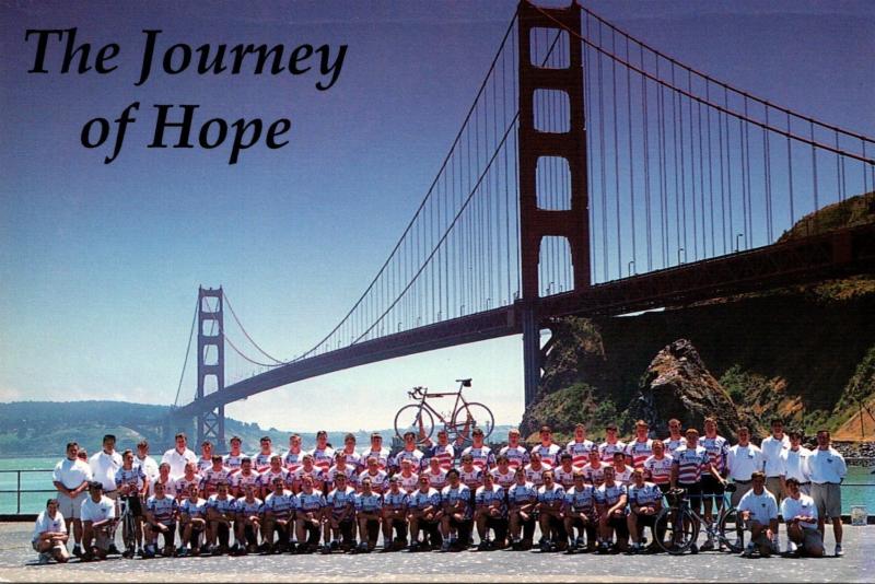 California San Francisco Golden Gate Bridge 1995 Journey Of Hope Team