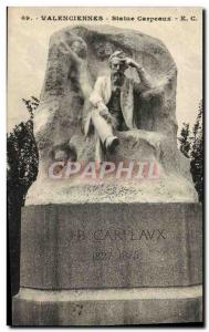 Postcard Old Statue Carpeaux Valenciennes 1827 1875