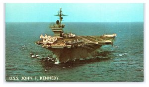 U.S.S. John F. Kennedy Warship Postcard