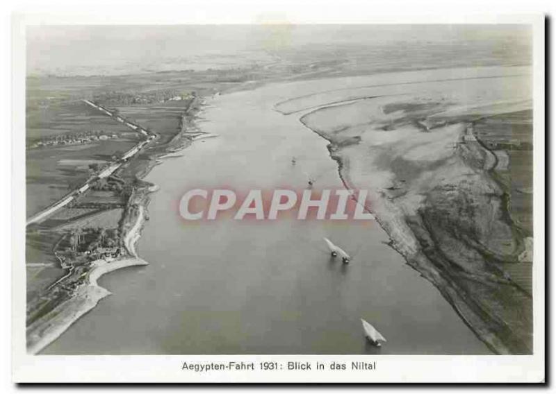 CPM Zeppelin Aviation Aegypten Fahrt Blick in das Niltal Egypte Egypt