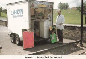 Fish Fisherman Merchant Mobile Van Keyworth Nottingham Village Limited Postcard