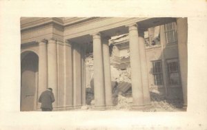 RPPC LONG BEACH, CA Polytechnic High School 1933 Earthquake Damage Postcard