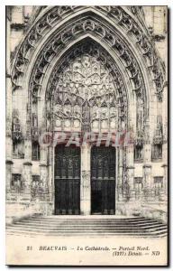 CPA Beauvais La Cathedrale Portail Nord 