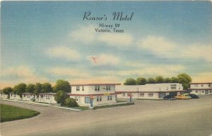 1940s Victoria Texas Reaser's Motel occupation roadside Postcard 25-11739