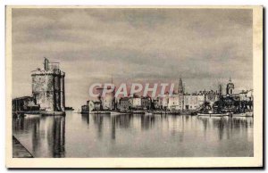 Old Postcard La Rochelle Saint Nicolas Tower and the Tower of the Chaine