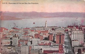 Lot182 panorama of city and bay san francisco usa california