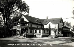 Granby CT Loomis Bros Socony Gas Station c1915 Image c1950s-60s Kodak RPPC