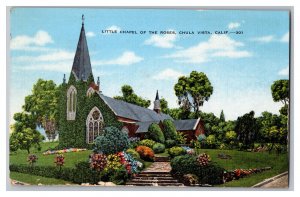 Postcard CA Little Chapel Of The Roses Chula Vista California