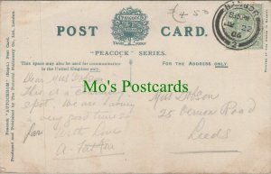 Genealogy Postcard - Dobson - 25 Vernon Road, Leeds, Yorkshire  RF7430
