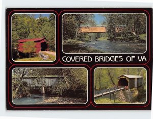 Postcard The Seven Remaining Covered Bridges in Virginia USA