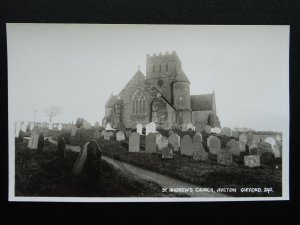 Devon AVETON GIFFORD St. Andrews Church c1950s RP Postcard by Kenneth E. Ruth