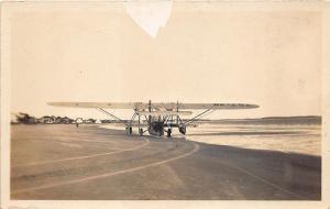 Old Orchard Beach ME Airplane Mrs Grayson's The Dawn Airplane RPPC Postcard