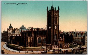 The Cathedral Manchester England Collegiate Church Parish Postcard