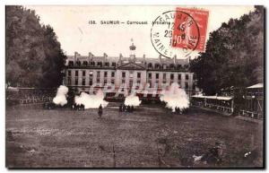 Saumur Postcard Old military carousel (horse racing)