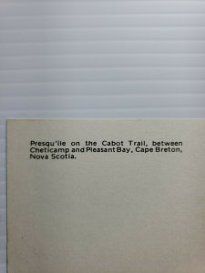 Vintage Postcard Presqu'ile on the Canon Trail Cape Breton Nova Scotia 1990