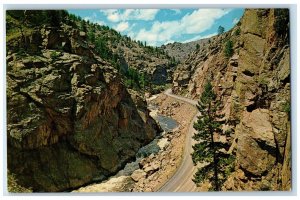 c1960s Big Narrows Cache La Poudre River Fort Collins Colorado CO Postcard